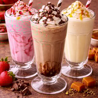 MILK SHAKE WITH ICE CREAM