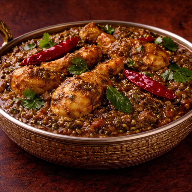 Delicious Butter Naan and Indian Cuisine